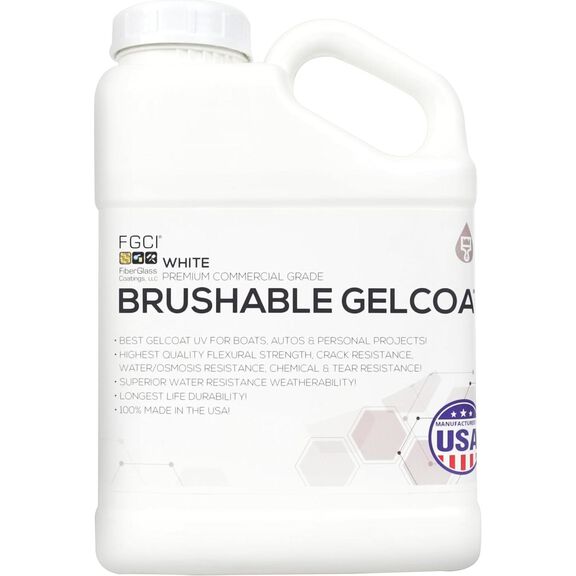 Brushable White Gelcoat Quart Kit image number 1