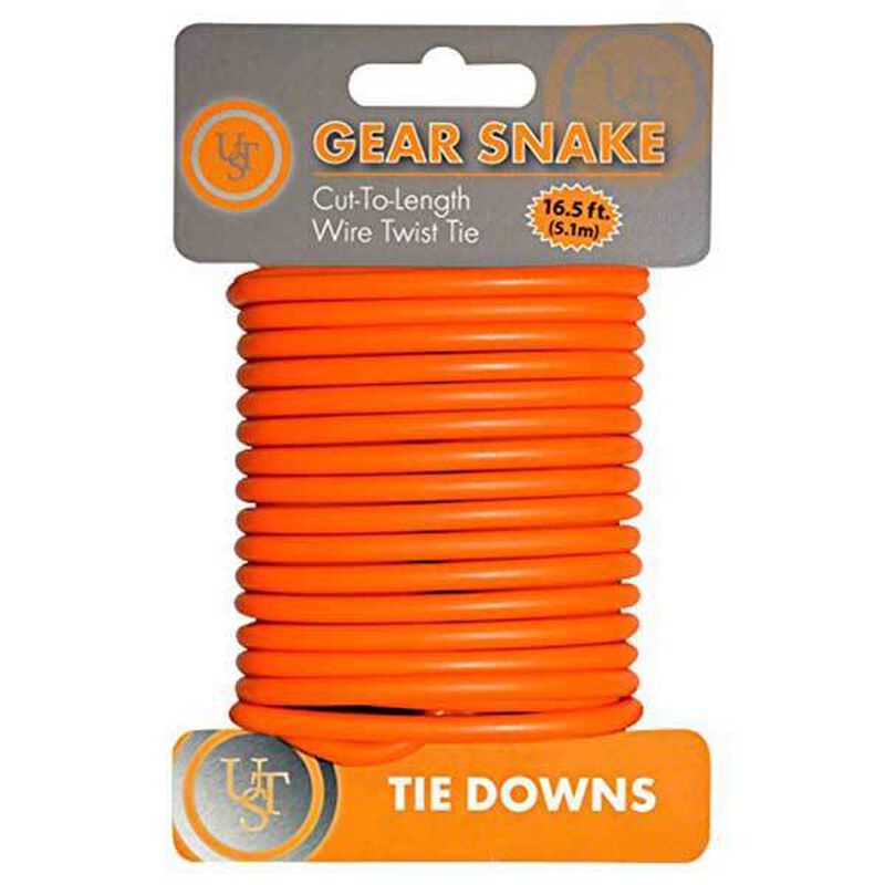 Gear Snake™ 16' Wire Twist Tie, Orange image number 0