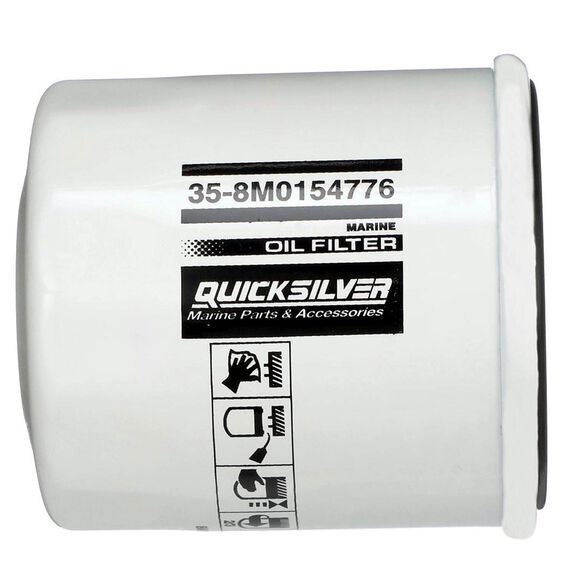 8M0154776 Oil Filter for Select 2000-2018 Yamaha, Honda, and Nissan/Tohatsu 9.9-115 HP Outboards image number 0