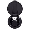 Recessed Shower Black Cup & Lid, Small Black Sprayer No Hook, 6' Black Rubber Hose image number 5