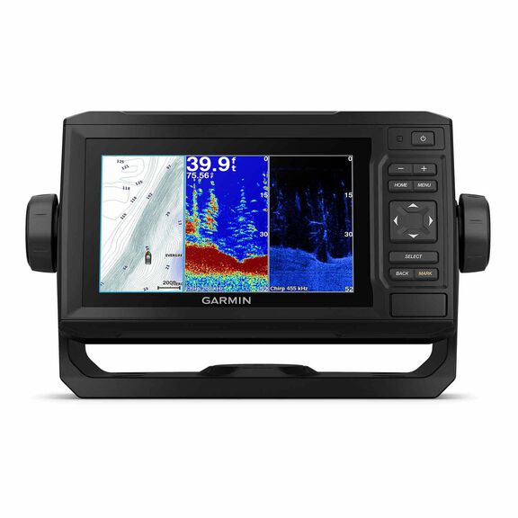 ECHOMAP&trade; UHD 63cv Chartplotter/Fishfinder Combo with US LakeVu g3 Cartography and with GT24 Transducer image number 0