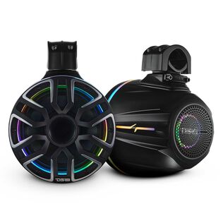 8&rdquo; Marine Short Tower Speaker With Neodymium Magnet, Kevlar Cone, Compression Driver And Digital LED Lights | 200W RMS 4-Ohm