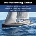 Epsilon Stainless Steel Anchor - 140 lb / 63 kg for Power and Sailboats image number 5