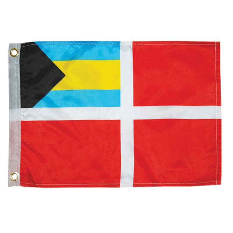 Bahamas Courtesy Flag, 12" x 18" image number 0