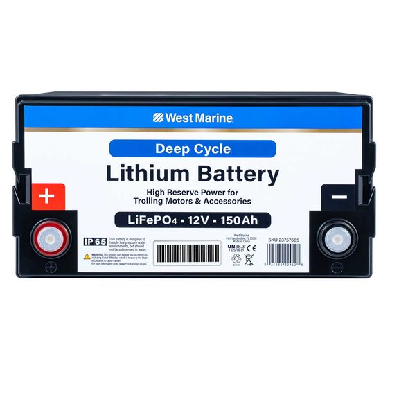 Group 31 Lithium Iron Phosphate Deep Cycle Battery, 12V 150Ah, Certified to ABYC Standards image number 2
