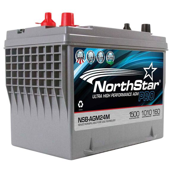 Ultra High Performance Group 24 Thin Plate Pure Lead AGM Battery image number 0
