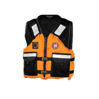 AV-500 Crew, Type III Industrial PFD Life Jacket, Orange/Black, XX-Large/XXX-Large