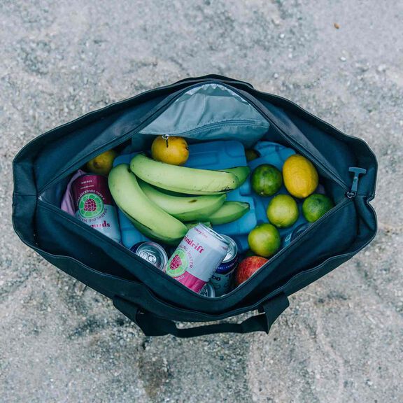Everyday Insulated Tote Bag, 35 Liter Cooler Bag, Leak-Free Interior, Fits 58 Cans, Black image number 4