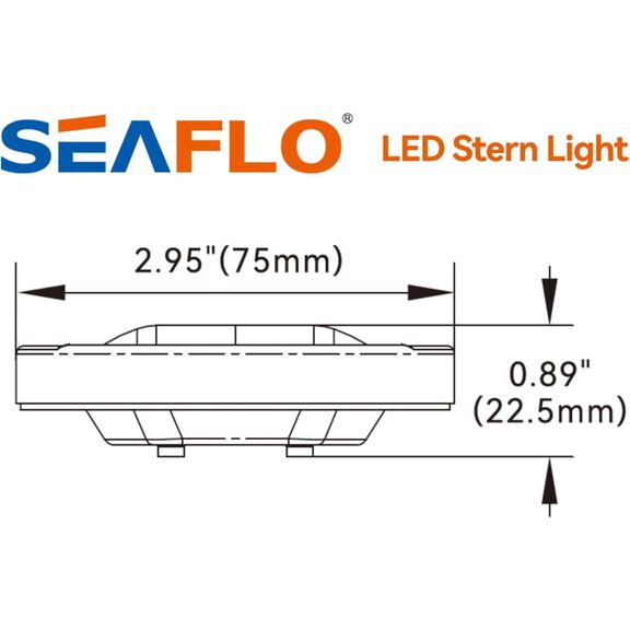 SEAFLO 01 Series LED Courtesy Transom Stern Light Cool White 12V image number 4