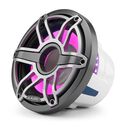 M6-10W-S-GmTi-i-4 10" Marine Subwoofer Driver, Gunmetal and Titanium Sport Grille with RGB LED Lighting image number 3