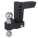 Blackout Series 8,000 lbs/10,000 lbs Adjustable Drop Hitch, 2" & 2-5/16" Ball, 0-6" Drop image number 0