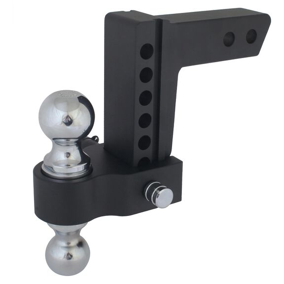 Blackout Series 8,000 lbs/10,000 lbs Adjustable Drop Hitch, 2" & 2-5/16" Ball, 0-6" Drop image number 0