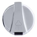 Recessed Shower Black Cup with Stainless Steel Lid w/Gasket, Hammer-Head Black Sprayer, 6' Stainless Steel Hose image number 6