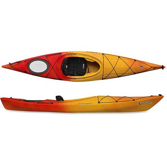 11'7" Expression 11.5 Sit-Inside Kayak, Red/Yellow image number 0