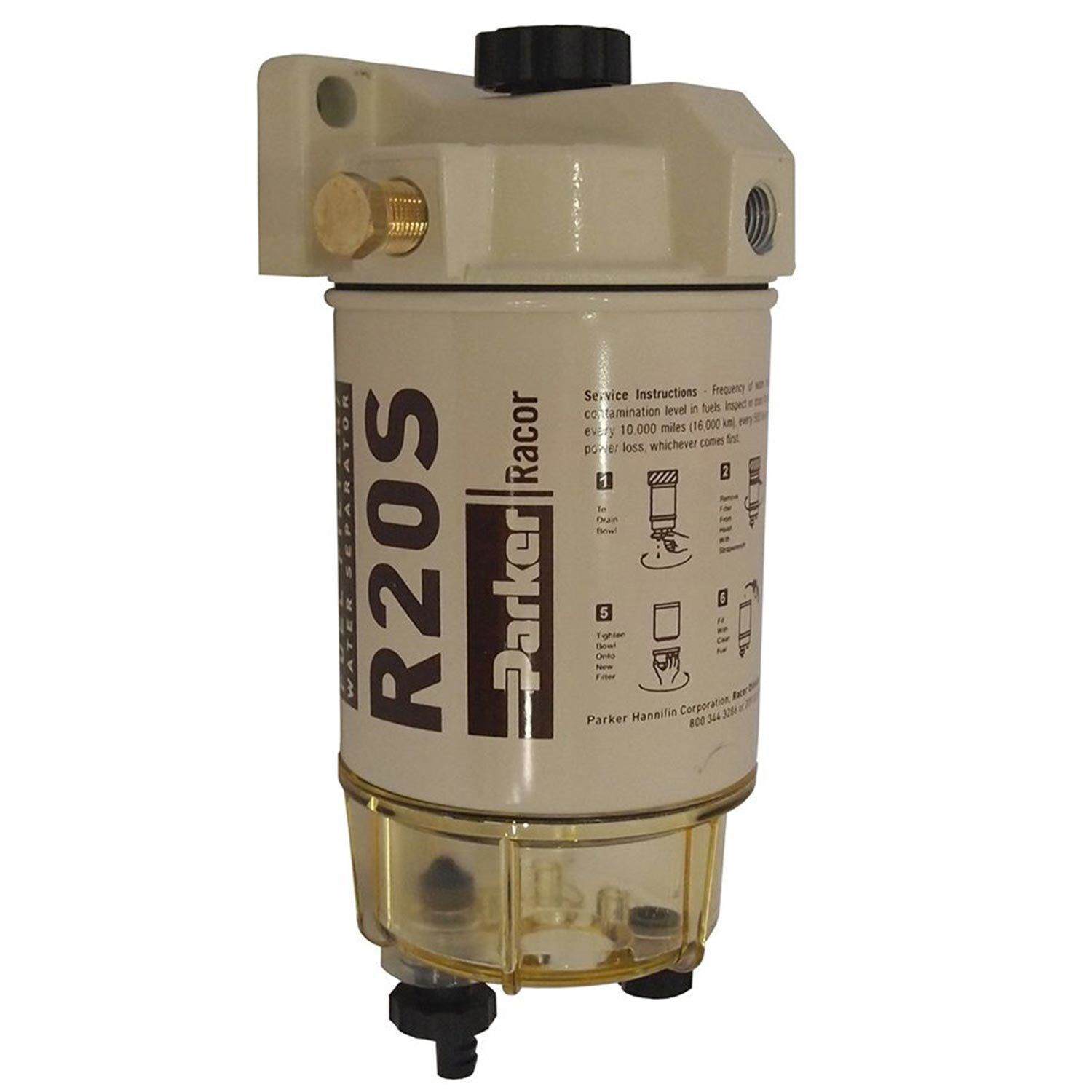 230R2 Spin-On Diesel Fuel Filter/Water Separator, 30 GPH
