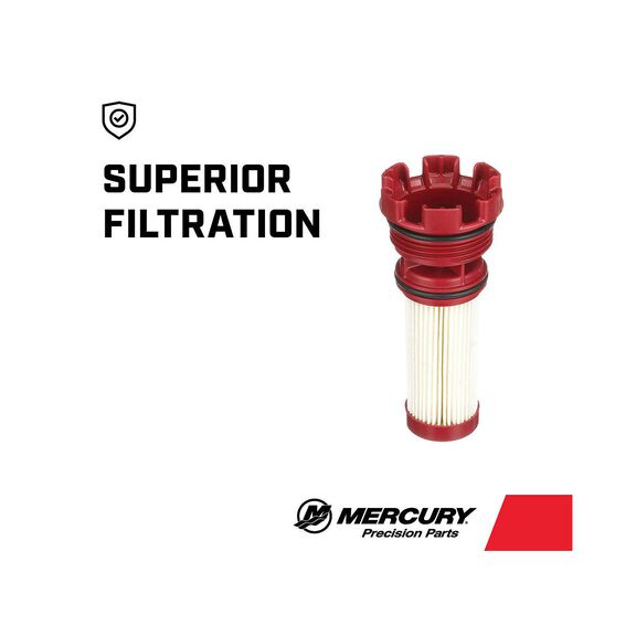 Mercury Fuel Filter Element 8M0122424 for Mercury L4 Verado, L6 200?300hp Verado, and 1.5L and 3.0L DFI Outboards image number 3