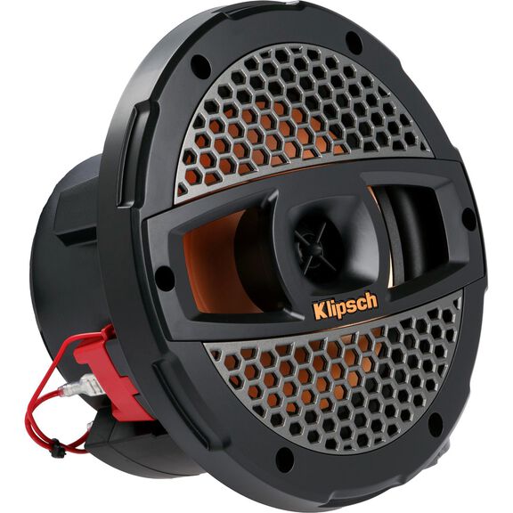7" Marine Coaxial Speakers with Onyx Steel Colored Grilles image number 3