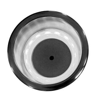 LED Cup Holder - Stainless Steel 4" White, No-Step