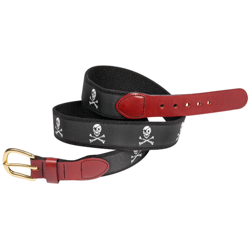 Cotton Web Belt with Pirate Motif image number 0