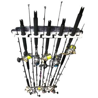 Reel Salty All Weather 2-In-1 11 Rod Wall Storage Rack