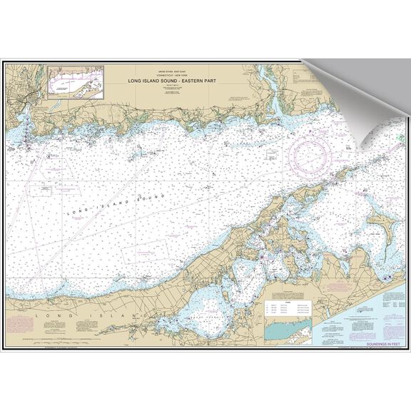 Elizabeth Islands Decorative Nautical Chart image number 0