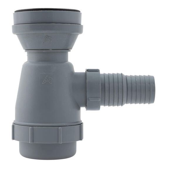 2" Drain, Trap Sink Drain, 1-1/4" & 1-1/2" Hose Barb, w/Strainer, w/Chain Stopper Ultra-Mirror Finish image number 1