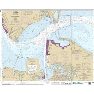 Maptech&reg; NOAA Recreational Waterproof Chart-Hampton Roads, 12245