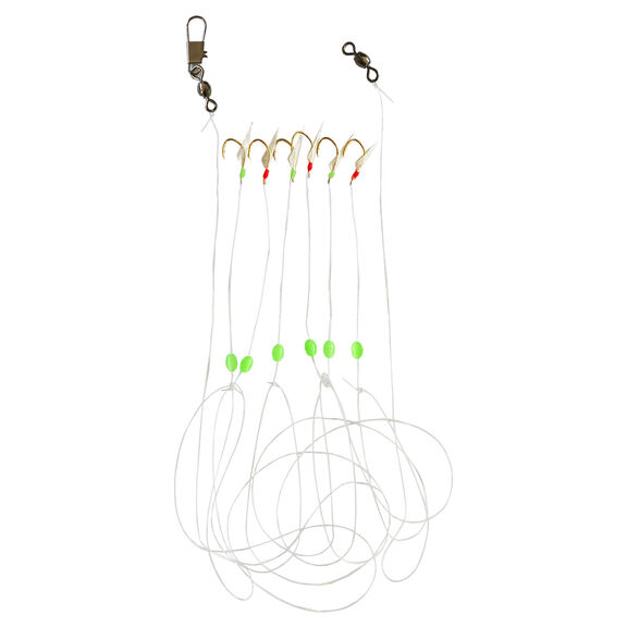 Sabiki #6 Mono Red/Green Saltwater Rig image number 0