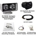 SEAFLO 03 Series 100W Remote Control Halogen Boat Searchlight, White image number 4