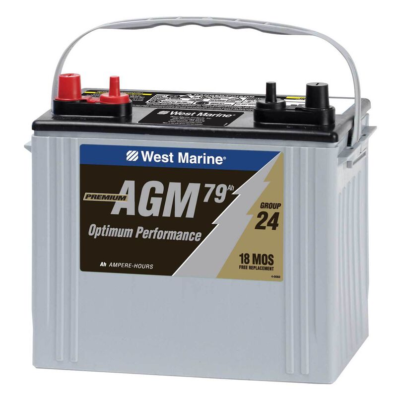 hoed Diploma Het strand Group 24 Dual-Purpose AGM Battery, 79 Amp Hours | West Marine