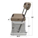 Wise 8WD437-1900 Premium Swingback Cooler/Storage Seat, 62 Quart, Neutral / Meteor image number 5