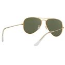 Aviator Large Metal Polarized Sunglasses image number 7