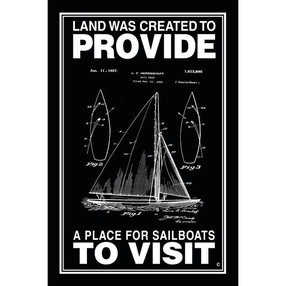A Place for Sailboats to Visit Poster, Black image number 0