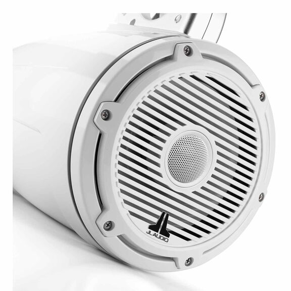 M6-770ETXv3-Gw-C-3Gw 7.7" Marine Enclosed Coaxial Speaker, Classic White Grille, Pair image number 1