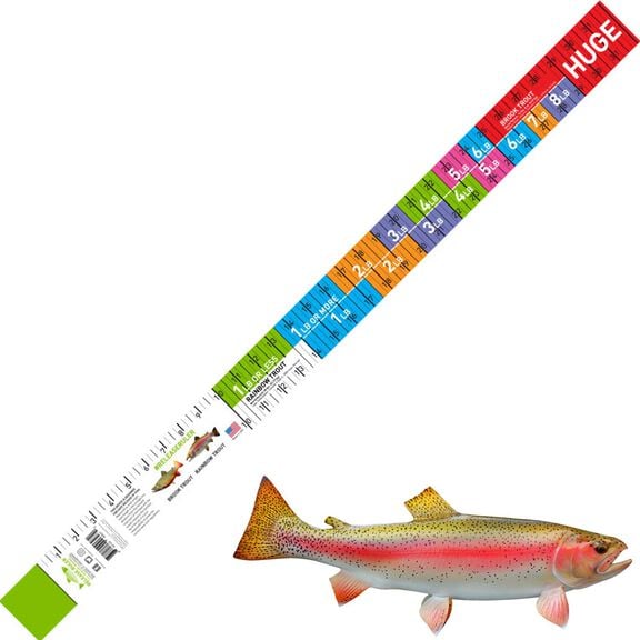Rainbow & Brook Trout Release Ruler  34in x 2in image number 0