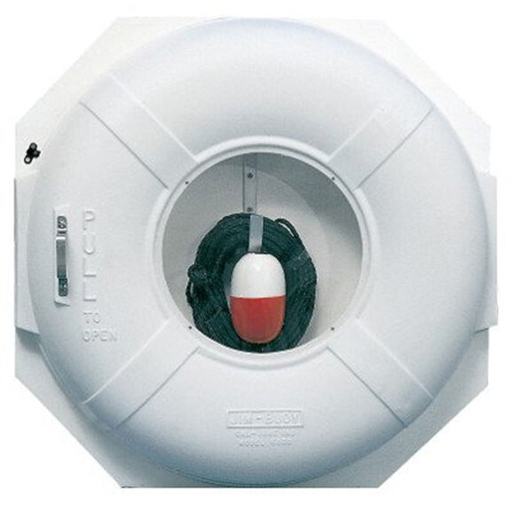 White Cabinet with White 20" Dia. Life Ring image number 0