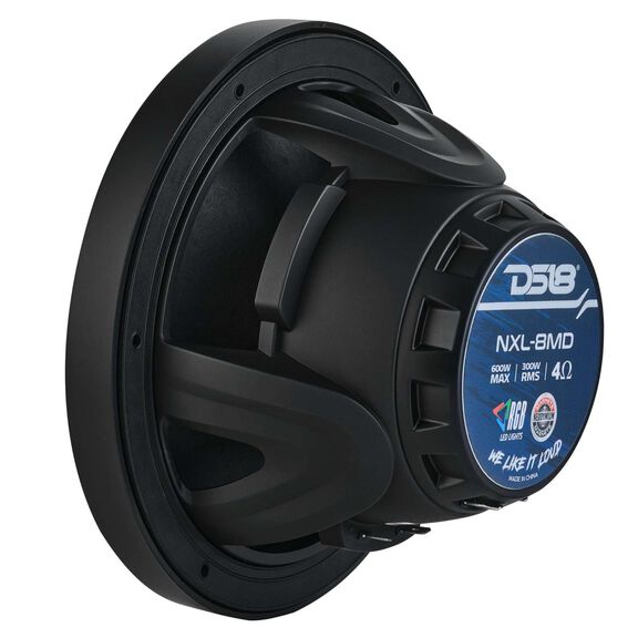 8&rdquo; Marine 2-Way Hybrid Speaker with RGB LED, Compression Driver and Neodymium Magnet, 350W RMS 4-Ohm, Matte Black image number 5