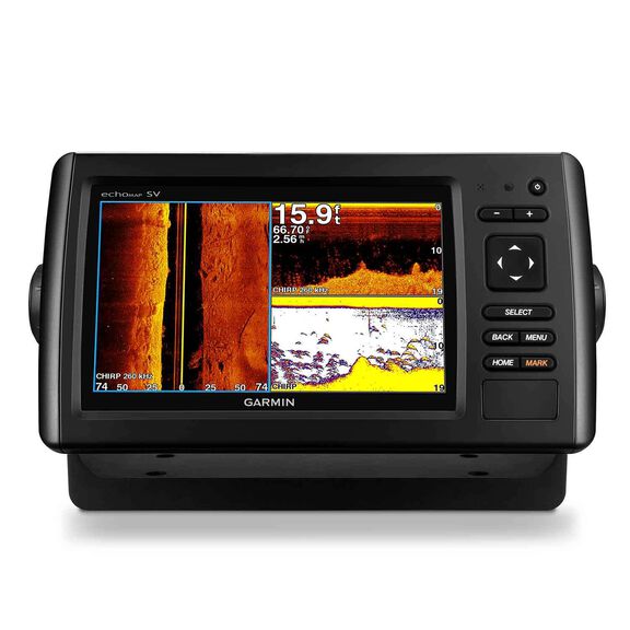echoMAP&trade; CHIRP 74sv Fishfinder/Chartplotter Combo with ClearV&uuml;/SideV&uuml; Transducer and BlueChart g2 Coastal Charts image number 0