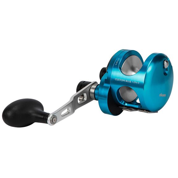Custom Blue Premium CBV12NII 2-Speed Lever Drag Conventional Reel image number 1
