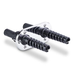 Field Installed Stainless Steel Bulkhead Fitting Kit, Dual Hose