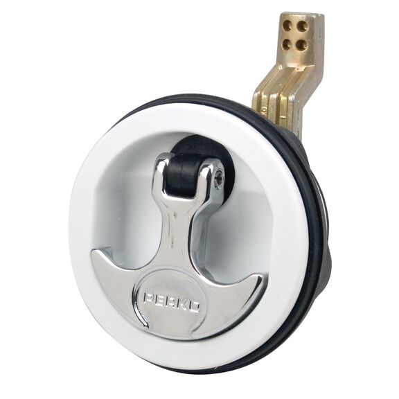 Surface Mount Lock & Latch, Cam Bar 3/4 to 2-3/8, White image number 0