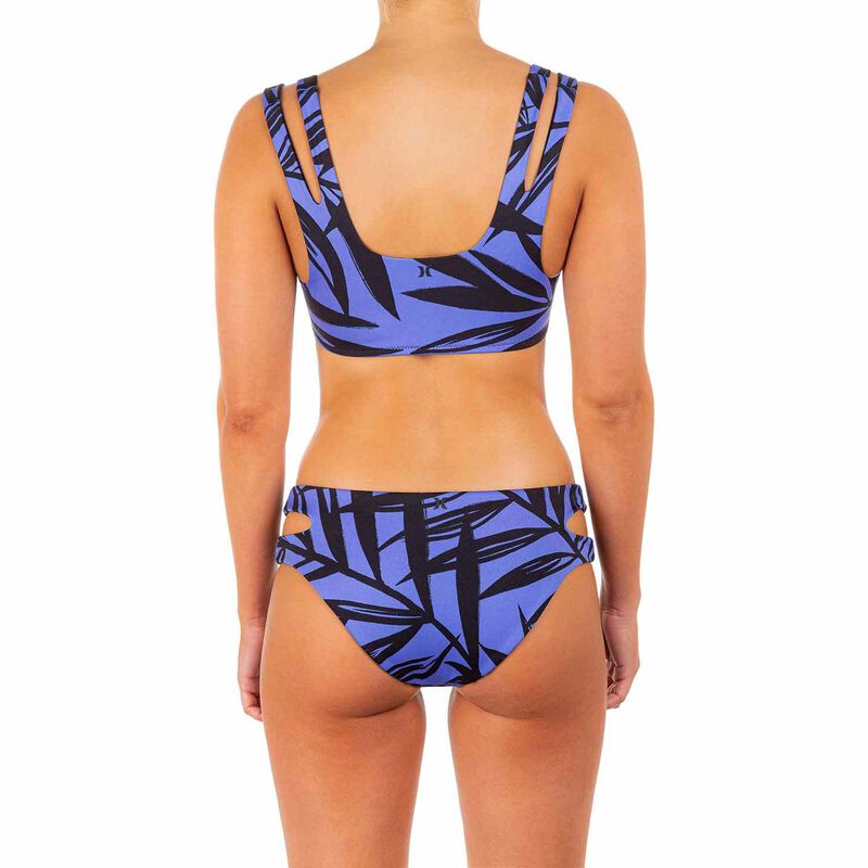 Women's Max Mystic Leaves Mod Hipster Bikini Bottoms image number 3