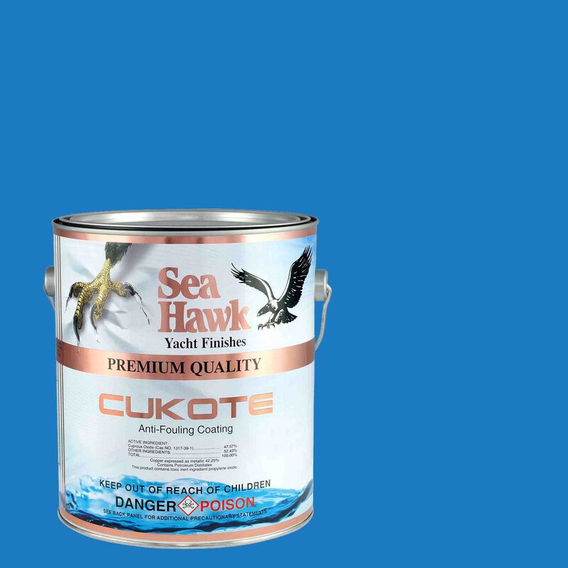 Sea Hawk Cukote Antifouling Paint, Light Blue, Gallon | For Boats | by West Marine