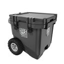 RollR 30 Quart Wheeled Hard Cooler with Telescopic Handle, Granite image number 1