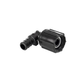 1/2" Barb x 1/2" FPT Swivel Elbow