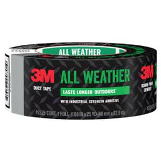 3M&trade; All Weather Duct Tape 2525, 1.88 in x 25 yds, 12 rolls/case