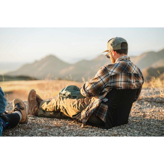 Crazy Creek Original Chair Perfect for Stadium Seats, Camping, Hiking & More, Comfort on All Terrains, Adjustable Straps, Lightweight Design, Water-Resistant, Tie Dye image number 4