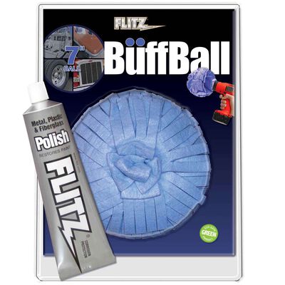 7" Blue Buff Ball