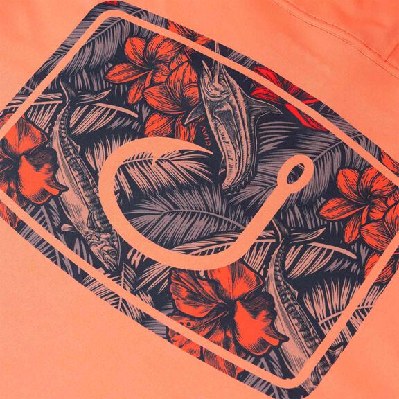 Men's Avidry Iconic Tropic Palm Hooded Shirt image number 3