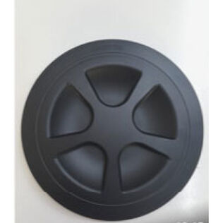 Round Shape Non-Slip Inspection Hatch, 6 Inch, Black